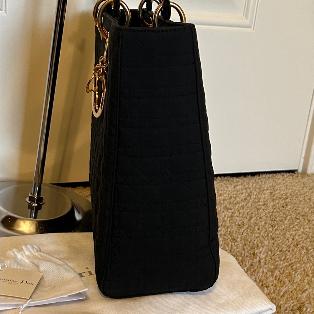 Christian Dior Lady Dior Cannage Black Tote Bag- Like New!! - Picture 4 of 12